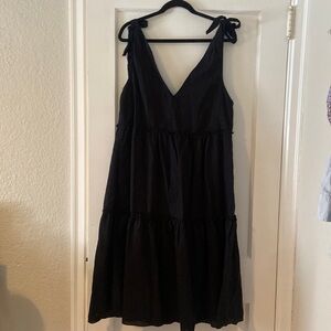 Petal and pup cotton/linen midi length dress